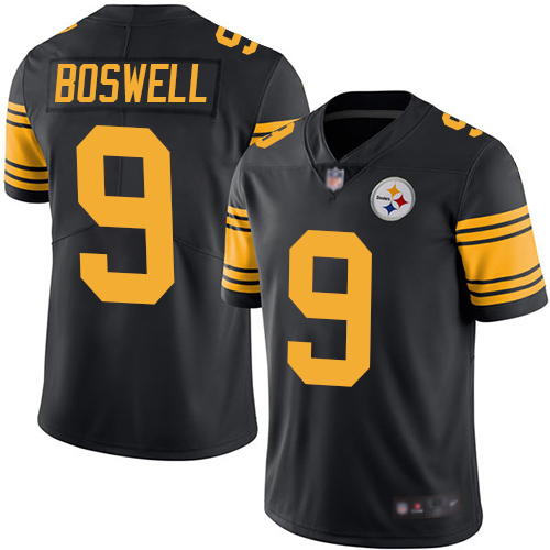 Youth Pittsburgh Steelers Football #9 Limited Black Chris Boswell Rush Vapor Untouchable Nike NFL Jersey->pittsburgh steelers->NFL Jersey